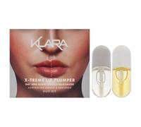 X-Treme Lip Plumper Duo by Klara for Women - 2 Pc 0.18oz Lip Maximizer Day Plumper, 0.18oz Lip Care Night treatment