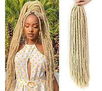 X-Tress 26 Pouces Fausse Locs 4 packs un Paquet Longue Crochet Mèches Tresses Goddessses Locs Braids pour L'ete BOHO Locs Nu Locs Cheveux Extension(#613)