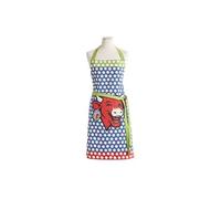 x Vache qui rit - Tablier Pop Bleu en Coton - 76 x 85 cm