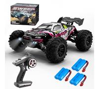 X-Verse 16101PRO Voiture télécommandée avec Moteur Brushless, 1:16 4WD 70KM/H RC Voiture Camion, 2,4 GHz Tout Terrain Buggy RC Crawler Jouet, Cadeau pour Enfants Adultes,3 Piles(Rouge)