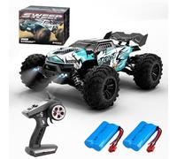X-Verse 16102PRO Voiture télécommandée avec Moteur Brushless, 1:16 4WD 70KM/H RC Voiture Camion, 2,4 GHz Tout Terrain Buggy RC Crawler Jouet, Cadeau pour Enfants Adultes,2 Piles (Bleu)