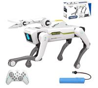 X-Verse 8008 RC Robot chien, parole et interagir avec clip à manches longues, robot de danse programmable, cadeau pour anniversaire et Noël