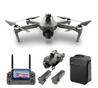 X-Verse KF100MAX Drone avec caméras 4K HD, écran RC, distance de la télécommande de 6 KM, cardan à 3 axes, éviter les obstacles à 360 d°, quadricoptère pliant professionnel pour adultes (2 piles)