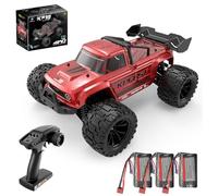 X-Verse KF18 Voiture télécommandée 1:14, sans balais, 70 km/h, 2,4 GHz 4 WD, tout terrain, tout-terrain, truggy radiocommandée, pour adulte, 3 piles, rouge