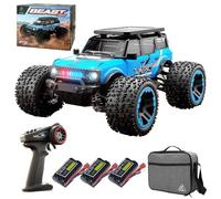 X-Verse SG201MAX Voiture télécommandée 1:20 55 km/h RC sans balais 4WD tout terrain tout-terrain RC Truggy RC Truck Crawler pour adultes et enfants 3 batteries