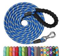 X XBEN Longe pour Chien 5M, Laisse de Dressage avec Poignée Confort et Mousqueton Verrouillable, Robuste pour Petits, Moyens et Grands Chiens