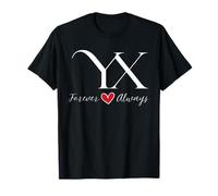 X & Y Couples Initiales, Mariage, Anniversaire, Mr & Mrs T-Shirt