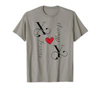 X & Y Couples Initiales, Mariage, Anniversaire, Mr & Mrs T-Shirt