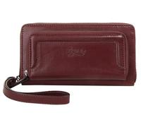 X-ZONE grand portefeuille au format paysage Cuir Véritable Femme | Pochette élégante avec poignée de poignet | Porte-cartes avec de nombreux compartiments | Sac de soirée zippé | 020076