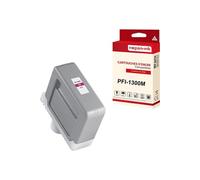 - x1 Cartouche compatible pour Canon PFI1300 PFI-1300M Magenta 0813C001