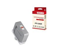 - x1 Cartouche compatible pour Canon PFI306 PFI-306R Rouge 6663B001