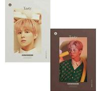 X1 KIM WOO SEOK [TASTY] 2nd Desire Album [CREAM + COOKIE] 2VER SET. 2CD+2p UNFOLDED POSTER+2 Photo Book+2 Picture+2 Card+etc K-POP SEALED+TRACKING CODE