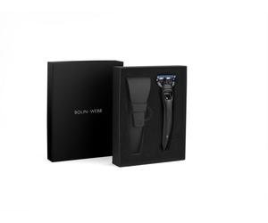 X1 Nero Black coffret cadeau avec rasoir humide et étui de rasage "Case