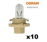 x10 Ampoules Tableau OSRAM 2452MFX6 1,5W 12V BX8.4d Éclairage