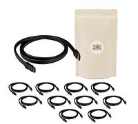 X10 Cable SATA 3 40cm 6 Gbps Plat avec Verrouillage ATX Mini ATX Micro HDD PC Carte Mere SATA III 3.0 - ADAPTOUT Marque FRANÇAISE