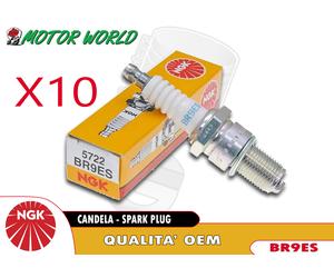 X10 CANDELES NGK BR9ES POUR BETA RR 50 Motard Standard 2012