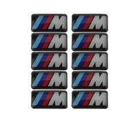 X10 Logo M tech BMW Sticker 3D Emblème Insigne Autocollant 19X11mm Jantes Volant