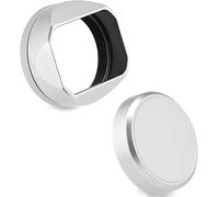 X100Vi Pare-Soleil Carré En Métal Pour Appareil Photo Fuji X100Vi Fujifilm Finepix X100V X100F X100 X100S Vi X100T X70 Accessoires Avec Capuchon Et Bague D'Adaptation 49 Mm Argenté[SHY9292228]