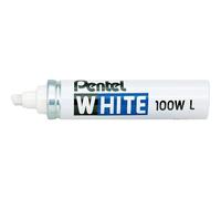 [X100W-L] Pentel [Ref:X100W-L] PENTEL Marqueur permanent blanc x100W Pointe b...