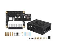 X1015 pour Carte D'Extension pour Raspberry Pi PCIE Vers M.2 NVME SSD avec Boîtier Prenant en Charge le Module HailoAI NVMe M.2 SSD pour RPI 5