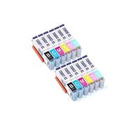 - x12 cartouches Epson T0807 Compatibles (2 Noir, 2 Cyan, 2 Magenta, 2 Jaune, 2 Cyan Light, 2 Magenta Light)