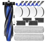 X12 OMNICYCLONE Kit Accessoires pour ECOVACS DEEBOT X12/X12S OMNICYCLONE | Kit de 19 pièces:1 Brosse Principale,2 Rouleaux de Lavage,4 Filtres en Coton,6 Brosses Latérales,4 Filtres,1 Brosse Nettoyage