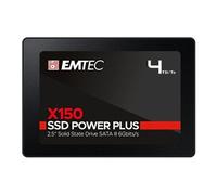 EMTEC - Disque Dur SSD Interne 2,5" 4To - SATA - X150 Power Plus 3D NAND - 10x Plus Rapide Qu’Un Disque Dur Classique - Démarrage & Arrêt d'Ordinateur Performants