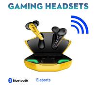 X15Pro TWS Écouteurs Bluetooth Sans Fil,Casque Stéréo 5.0,Oreillettes dehors,Microphone avec Boîte de Charge pour Smartphones Xiaomi IOS - Type Yellow