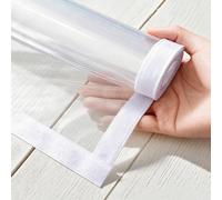 X1NGFU Kit D'isolation de Fenêtre pour l'hiver,Transparent Film Fenetre Isolant Fenêtre Anti Froid Hiver,Film Plastique Coupe-vent,Installation Facile,Personnalisable (150cm x 230cm)