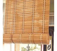 X1NGFU Rideau en Bambou,Store Enrouleur Bambou,Store Venitien en Bois,Store Fenetre Occultant à Traction Latérale pour Exterieur,Protection Solaire,Personnalisable,Largeur x Hauteur (50cm x 140cm)