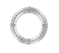 X1NGFU Roulement de Table Plateau Tournant à Roulement Rotatif En Alliage D'aluminium Robuste,Silencieuse Plateau Pivotant Lisse,Plateau Pivotant Ronde,avec Patin Antidérapant (200mm(8in))