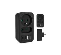 x2 + 4x Prise de courant USB, répartiteur avec 2 MCE249 F/B