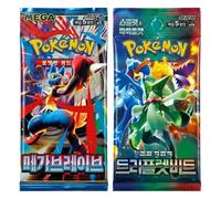 x2 Boosters Pokémon Coréens - Série Aléatoire - Cartes Pokémon Version Coréenne - Boosters Scellés - sélection Megadrop