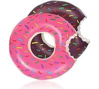 X2 Bouée Donut pour Piscine ou Plage 90cm. Design Gonflable et Résistant Offrant du Plaisir aux Adultes à la Plage ou à la Piscine. Profitez de l’Été avec Cette Grande Bouée Donut.