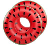 X2 Bouée Pastèque 75 Cm Ou Pastèque Gonflable. Bouee Piscine Adulte. Design Gonflable Et Résistant, Offre du Plaisir Aux Adultes À La Plage Ou À La Piscine. Grande Bouée en Forme De Fruit.