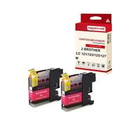 - x2 Cartouche compatible pour BROTHER LC 127 XL LC127XL Magenta Violon