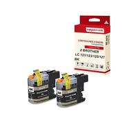 - x2 Cartouche compatible pour BROTHER LC 127 XL LC127XL Noir Violon