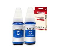 - x2 Cartouche compatible pour Canon GI590C 1604C001 GI590 Cyan