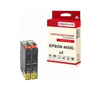 - x2 Cartouche compatible pour EPSON 405 XL 405 XL Noir Valise