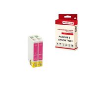 - x2 Cartouche compatible pour EPSON T1283 XL T1283XL Magenta Renard