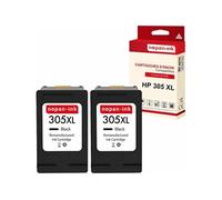 - x2 Cartouche compatible pour HP 305 XL 305XL Noir 3YM62AE