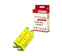- x2 Cartouche compatible pour HP 364 XL 364XL Jaune CB325EE/CB320EE
