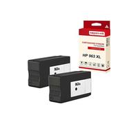 - x2 Cartouche compatible pour HP 963 XL 963XL Noir 3JA30AE