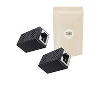 X2 Coupleur RJ45 Cat 5 6 7 Connecteur Réseau Ethernet Adaptateur Femelle Femelle pour Extension réseau Ethernet croisé - ADAPTOUT Marque FRANÇAISE