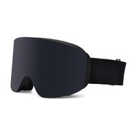 X2 Masque de ski/snowboard avec lentille magnétique amovible noir - Protection UV400, double lentille anti-buée et étui rigide de luxe