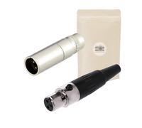 X2 Pr Mini Xlr 1 Femelle + 1 Male A Souder Fiche Connecteur Soudure Audio Pour Ecouteurs Guitare Chaîne Hifi Microphone Casque - Marque França[X1322]