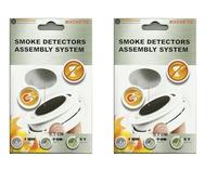 x2 Support aimant pour détecteur de fumée