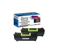 - x2 Toners - 502U 602X (Noir) - Compatible pour Lexmark MS510dn MS610de MS610dn MS610dte MX310dN MX410de MX510de