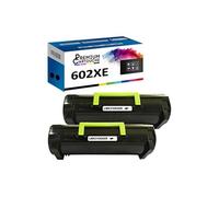 - x2 Toners - 602XE (Noir) - Compatible pour Lexmark MX510de MX511de MX511dhe MX511dte MX611de MX611dhe MX610de M