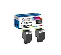 - x2 Toners - 71B20K0 (Noir) - Compatible pour Lexmark CS317 CS317d CS417 CS417dn CS517 CS517de CX317 CX317dn CX4